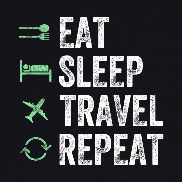 Eat sleep travel repeat by captainmood